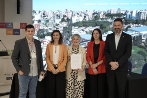 Enrique Estevez, Rosa Hojman, Vanina Basso, Ambiente de Cordoba y Gervasio Malagrida en el Encuentro Federal Camino a la COP30 de Entre Rios
